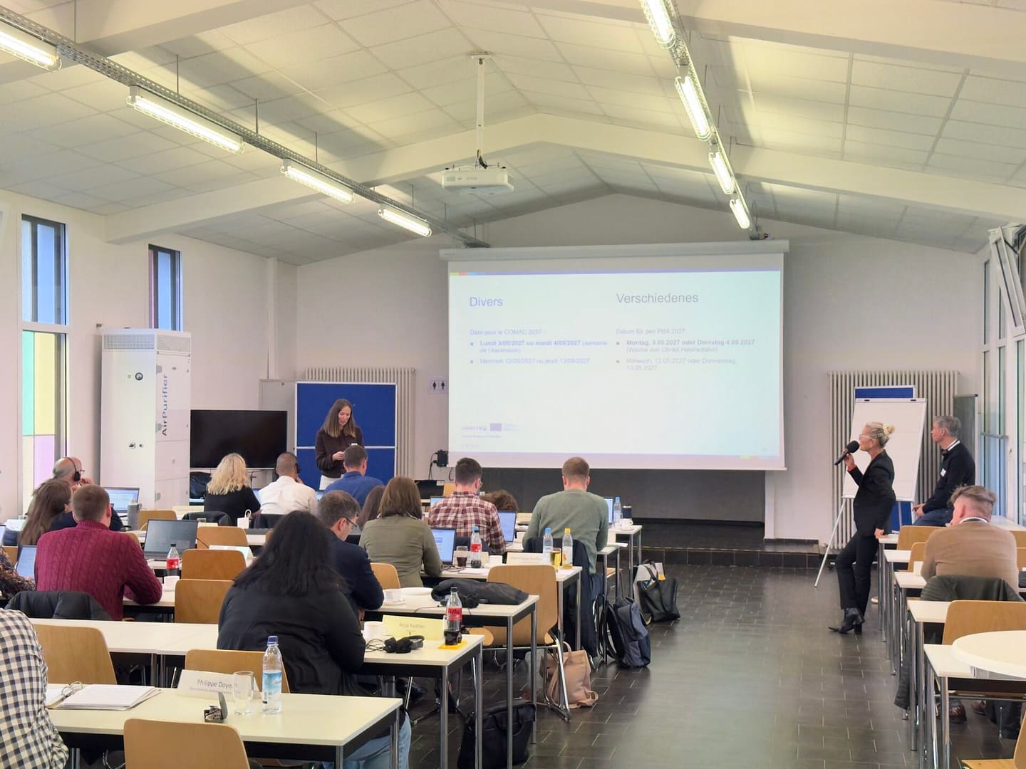 Präsentation des Punkts "Verschiedenes" beim zweiten INCLUREG-Projektbegleitauschuss | Présentation du point 'Divers' lors du deuxième comité d'accompagnement d'INCLUREG